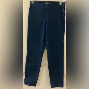 Old Navy Mid-Rise Skinny Blue Jeans Size 12R Side Zipper Smooth Fit!